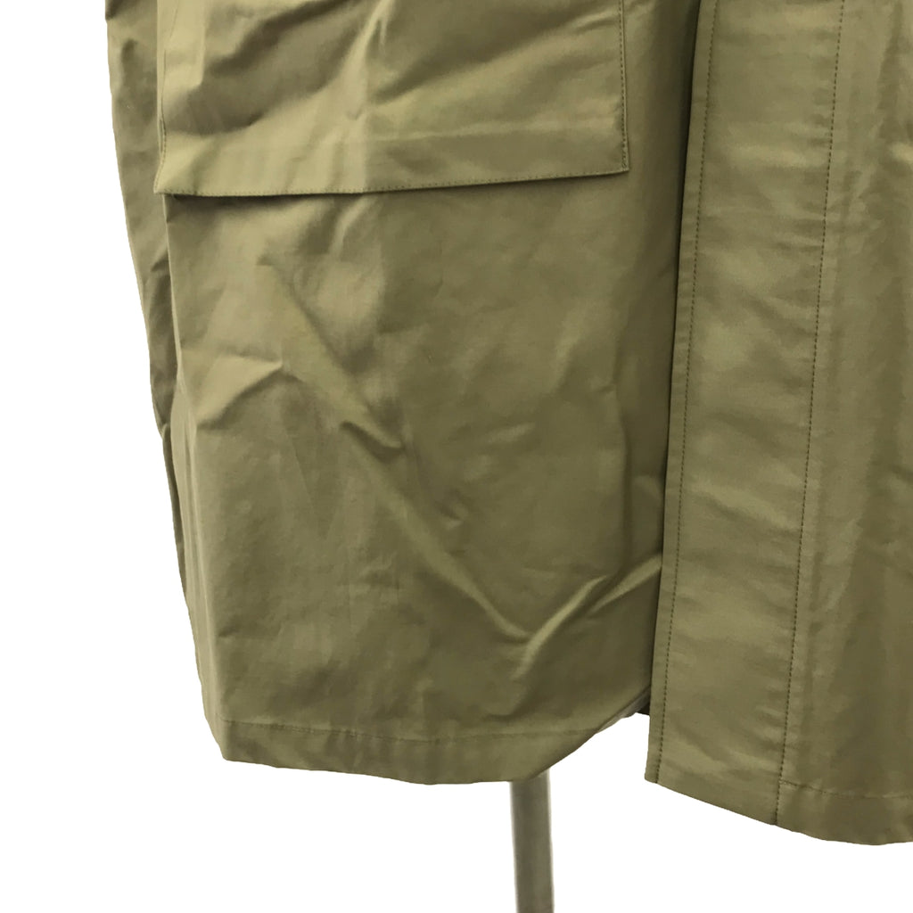【新品】  HTS / エイチティーエス | 2024AW | COTTON NYLON BALMACAAN COAT WITH GUSSETED POCKET バルマカーン コート | 44 | ライトカーキ | メンズ
