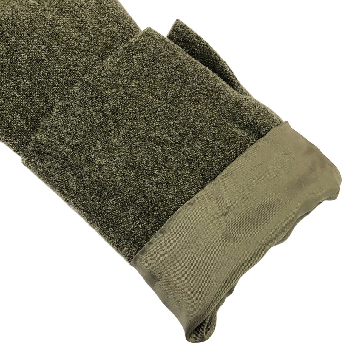 Agnes b. / アニエスベー | ウール ビッグカラー スリットスリーブ ジャケット / 総裏地 | 3 | グレー系 | レディース