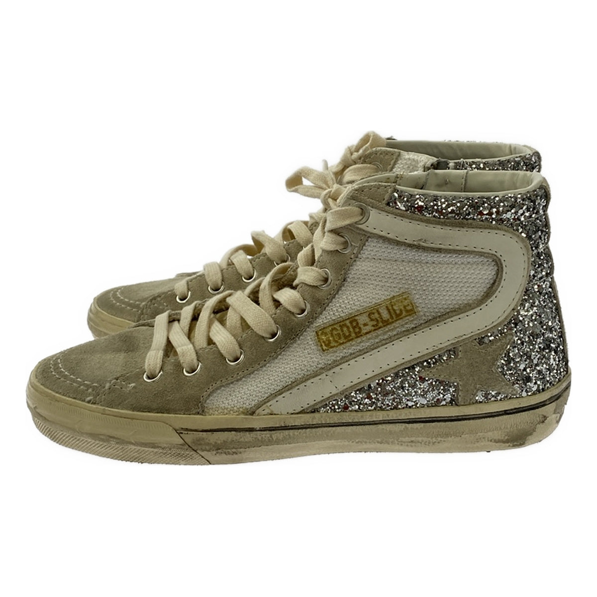 GOLDEN GOOSE / ゴールデングース | 2023SS | SLIDE NET AND GLITTER UPPER スニーカー | 38 | レディース