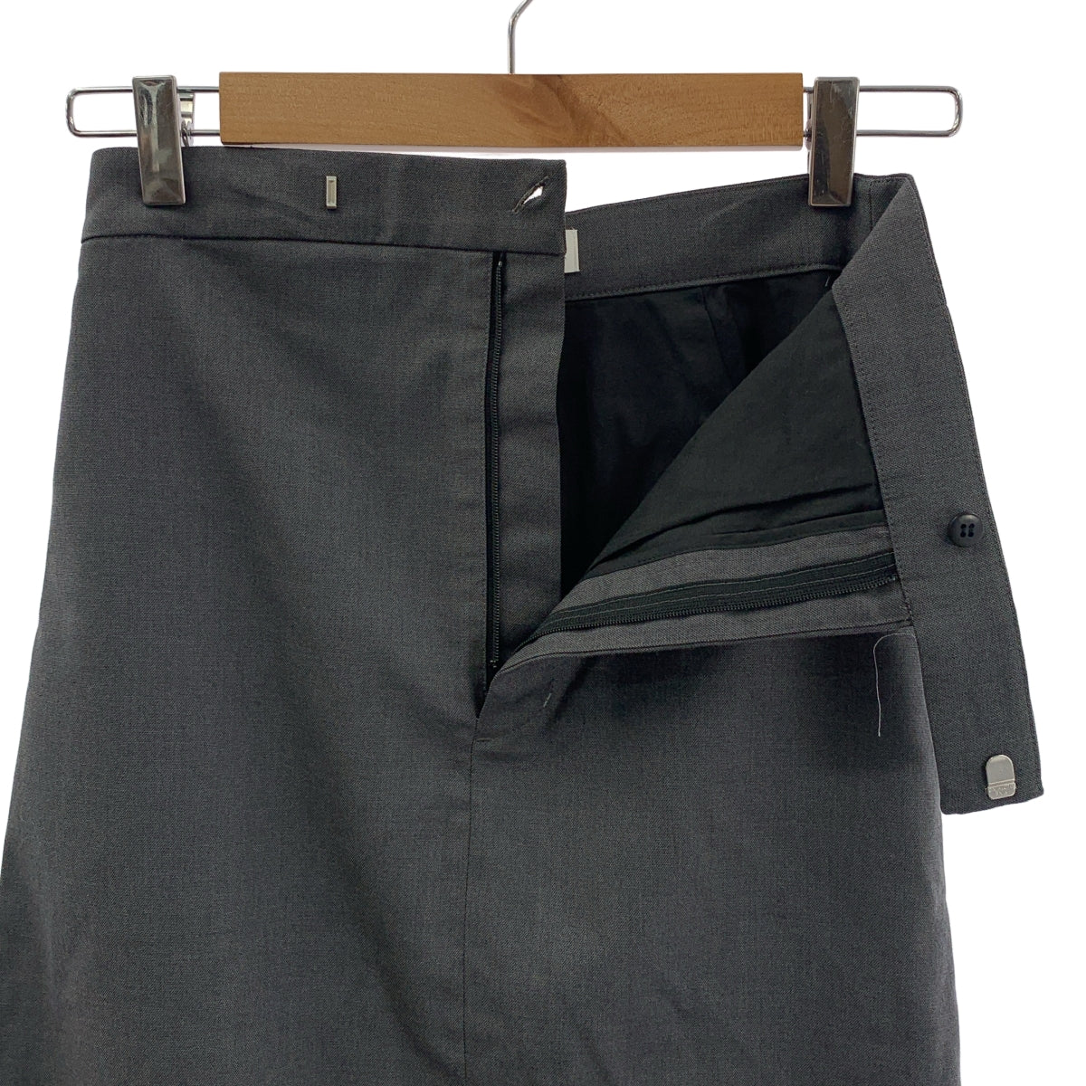 IIROT / 일롯 | Classic Chambray Skirt 샴브레이 스커트 | 36 | 그레이 | 여성