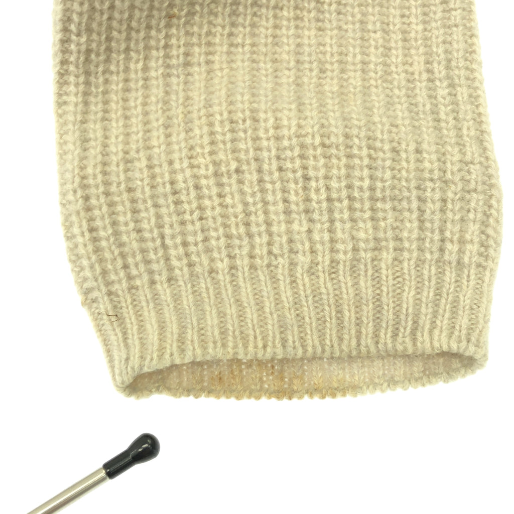 MARGARET HOWELL / マーガレットハウエル | スコットランド製 カシミヤ 畦編み クルーネックニット | 2 | レディース