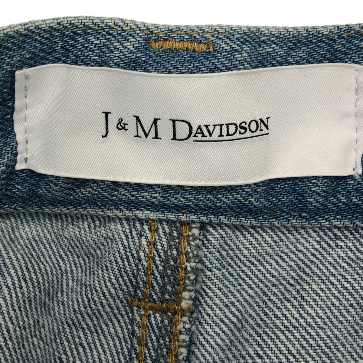 J&amp;M DAVIDSON | Vintage Leather Patch Denim Tuck Baker Pants | Size 8 | Women's