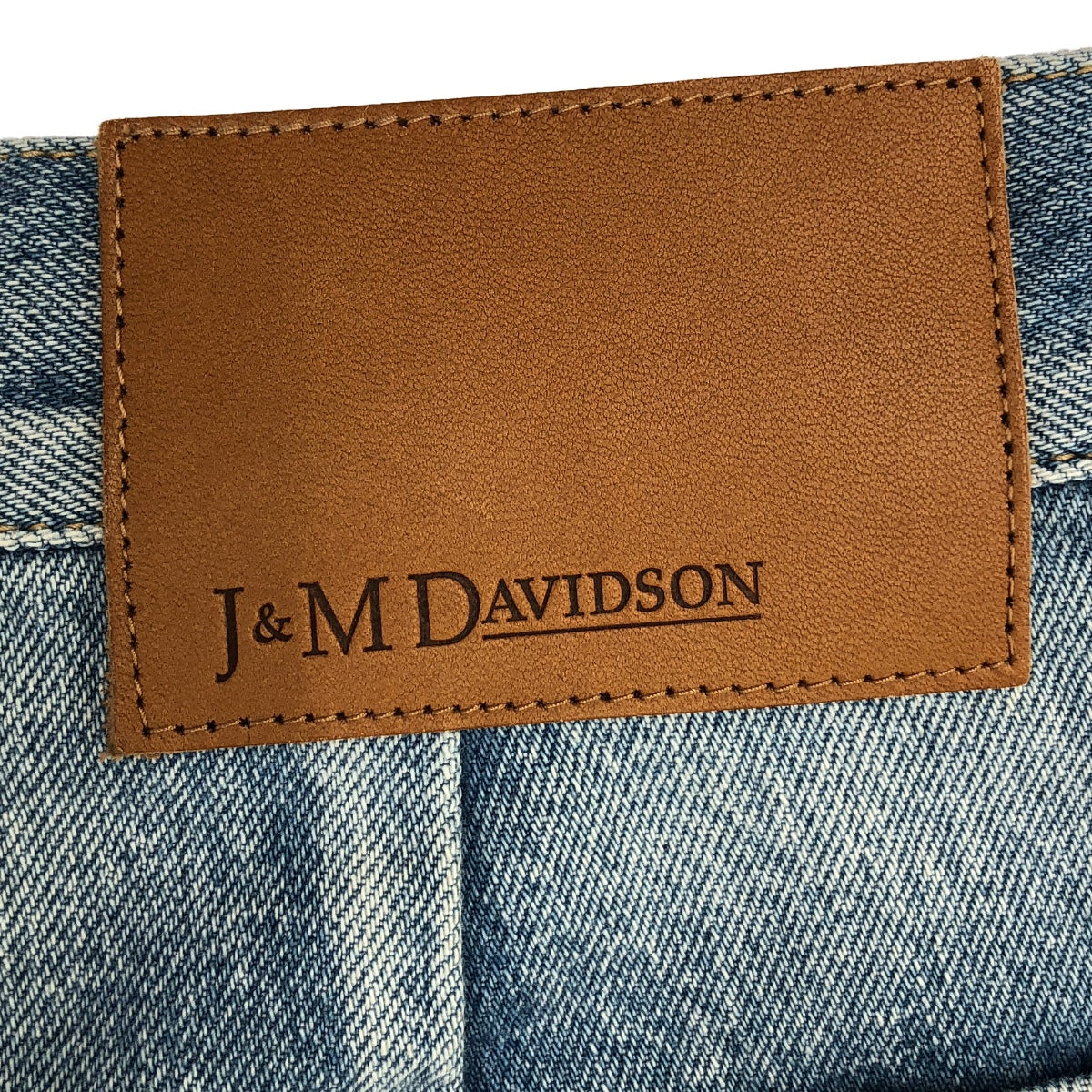 J&amp;M DAVIDSON | Vintage Leather Patch Denim Tuck Baker Pants | Size 8 | Women's