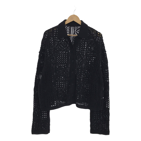 CITYSHOP / City Shop | 2023SS | CROCHET STYLE SHIRTS Knit Cardigan | Black | Women's