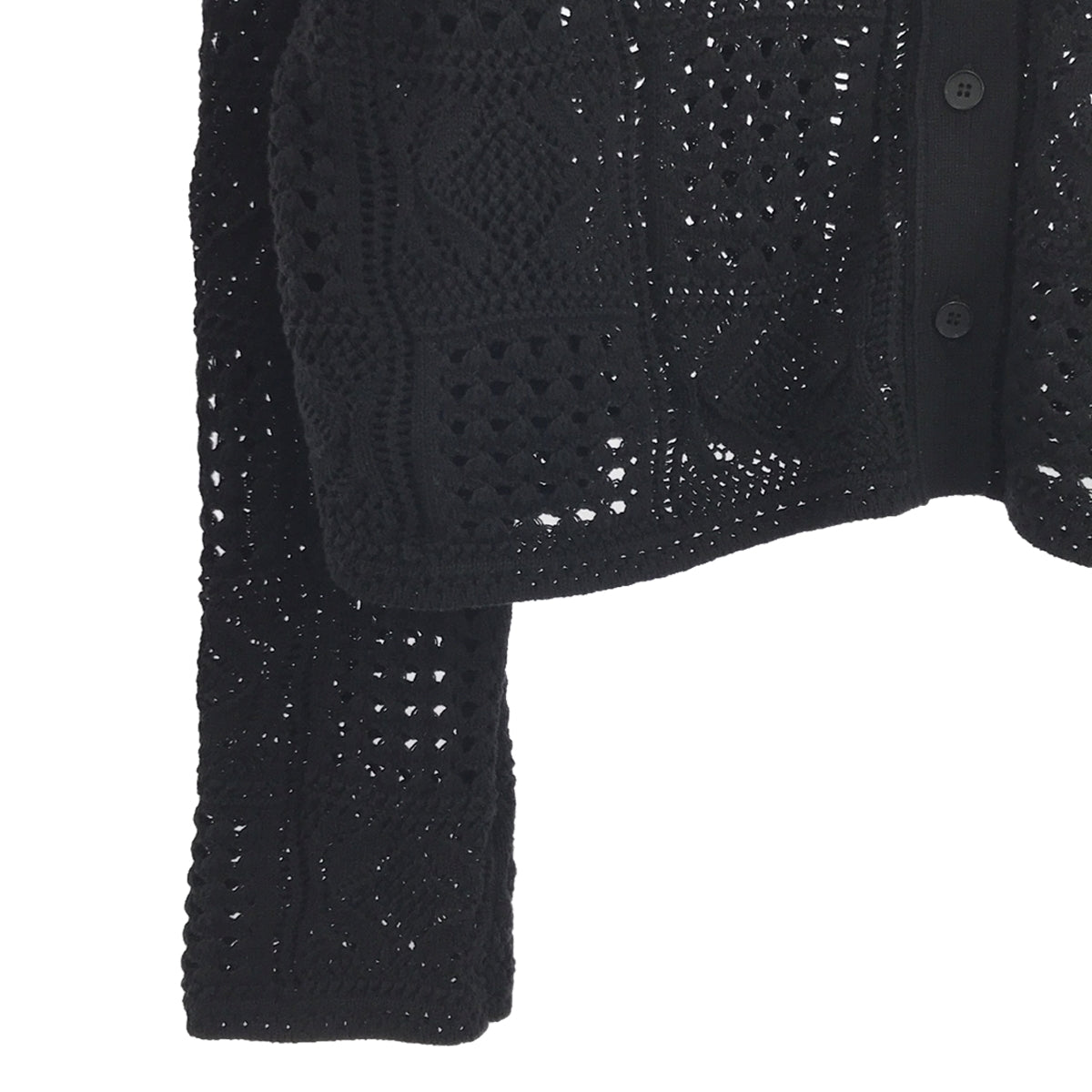 CITYSHOP / City Shop | 2023SS | CROCHET STYLE SHIRTS Knit Cardigan | Black | Women's