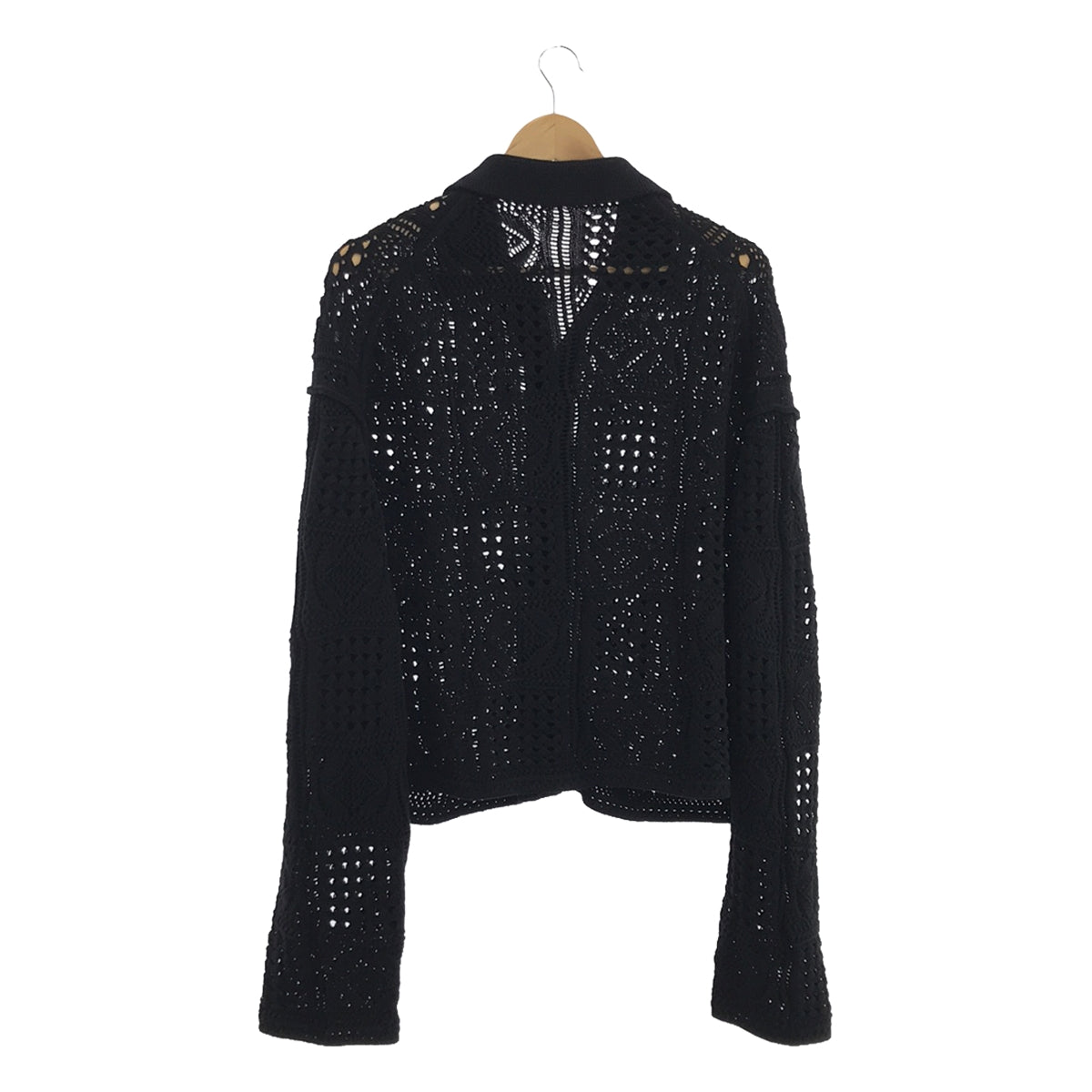 CITYSHOP / City Shop | 2023SS | CROCHET STYLE SHIRTS Knit Cardigan | Black | Women's