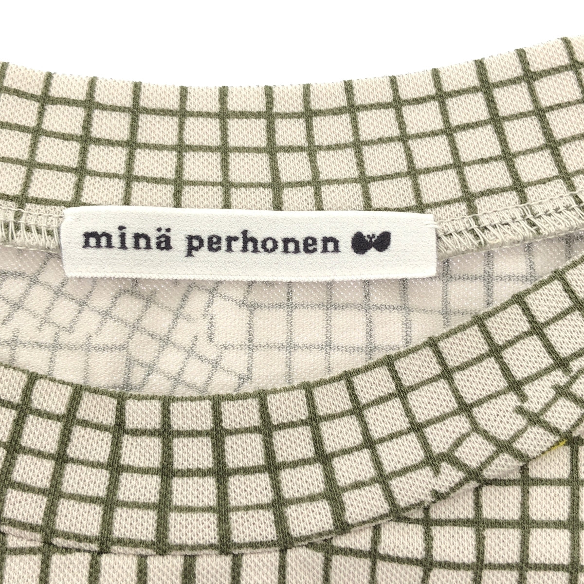mina perhonen / ミナペルホネン | 2023SS | faint shadow / フェイントシャドウ 総柄 ポケット付き ワンピース | 38 |