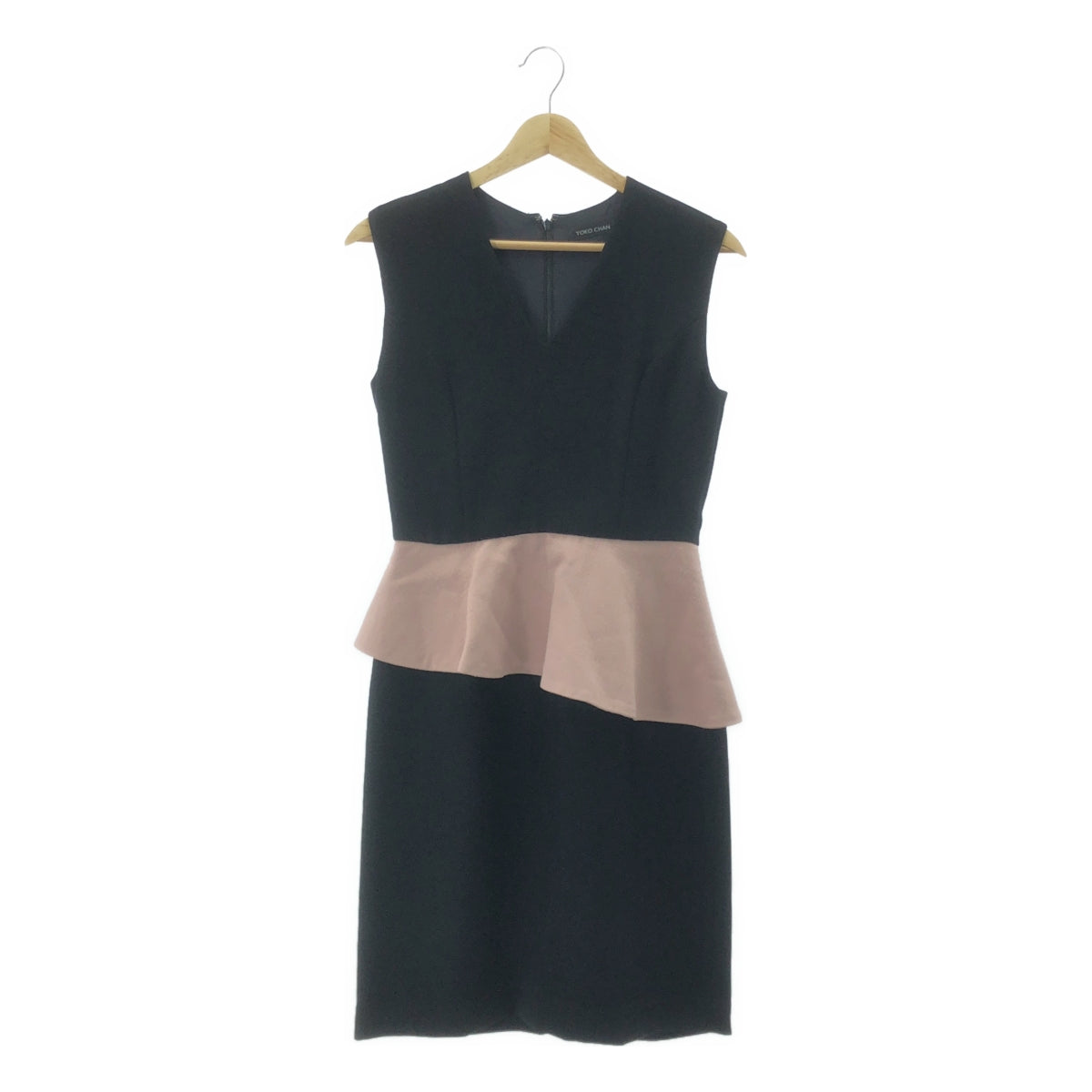 [狀況極佳] YOKO CHAN / Yoko Chan | 荷葉邊無袖洋裝 | 40碼 | 黑色 | 女款