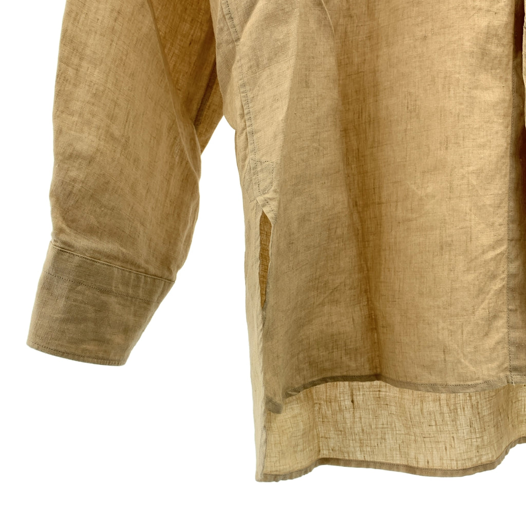 Motiv MFG / モチーフエムエフジー | Mikhail Shirt リネン バンドカラー シャツ | M | メンズ