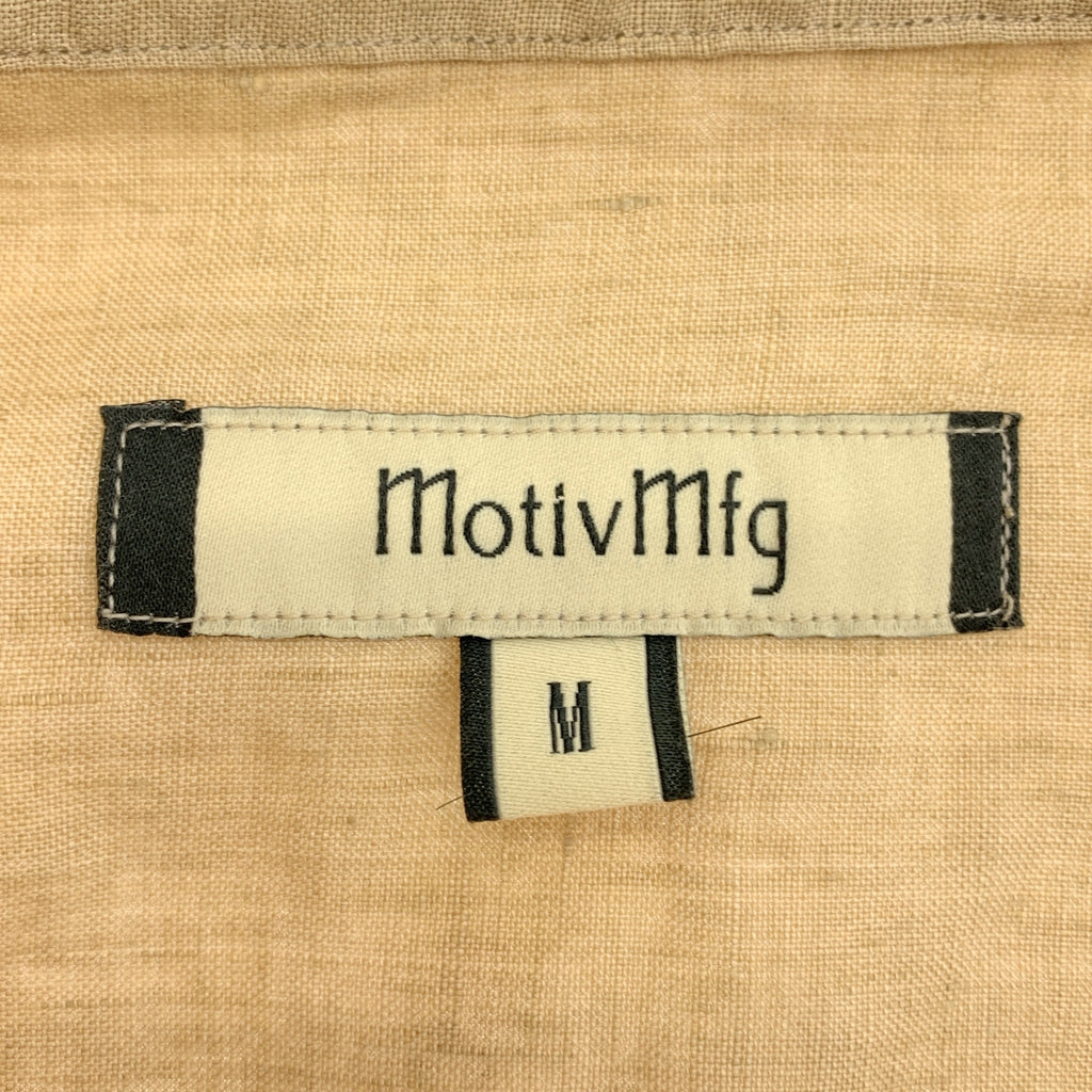 Motiv MFG / モチーフエムエフジー | Mikhail Shirt リネン バンドカラー シャツ | M | メンズ