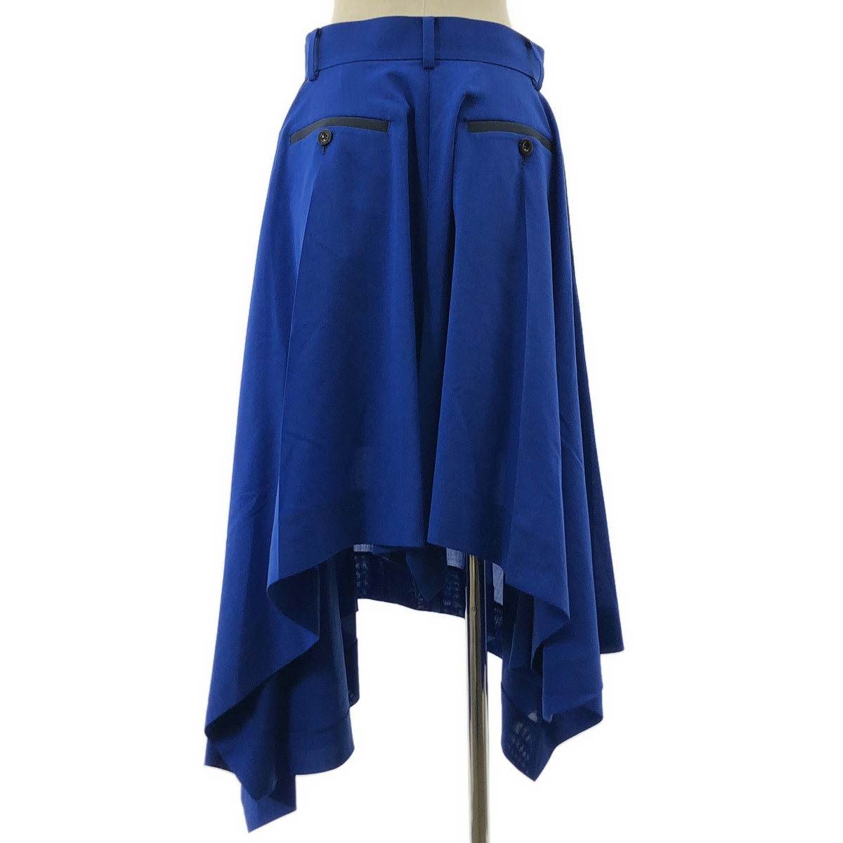 sacai | 西裝不對稱半身裙 | Sideline 不對稱半身裙 | 2 號 | 藍色 | 女款