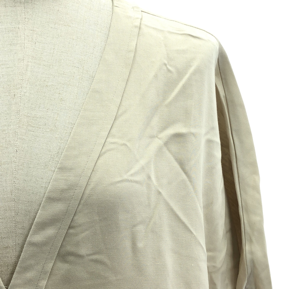 Framework / 프레임 워크 | 린넨 혼합 V 넥 돌먼 슬리브 원피스 | F | 베이지 | 여성