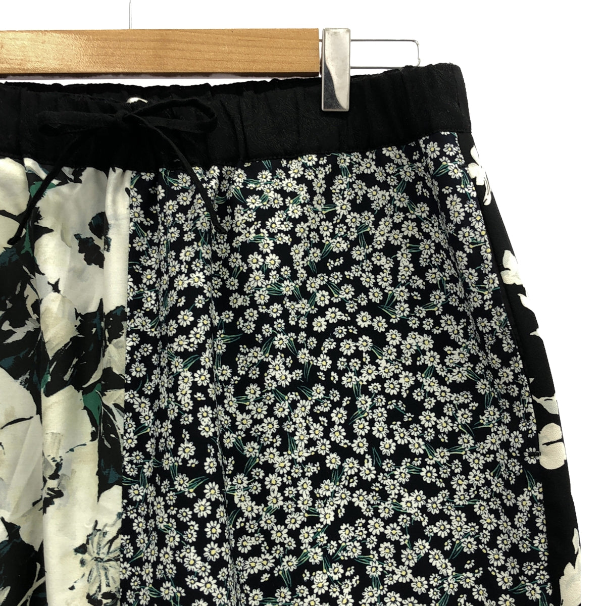 YEAH RIGHT!! | Flower pattern remake patchwork wide easy pants | 02 | Women's