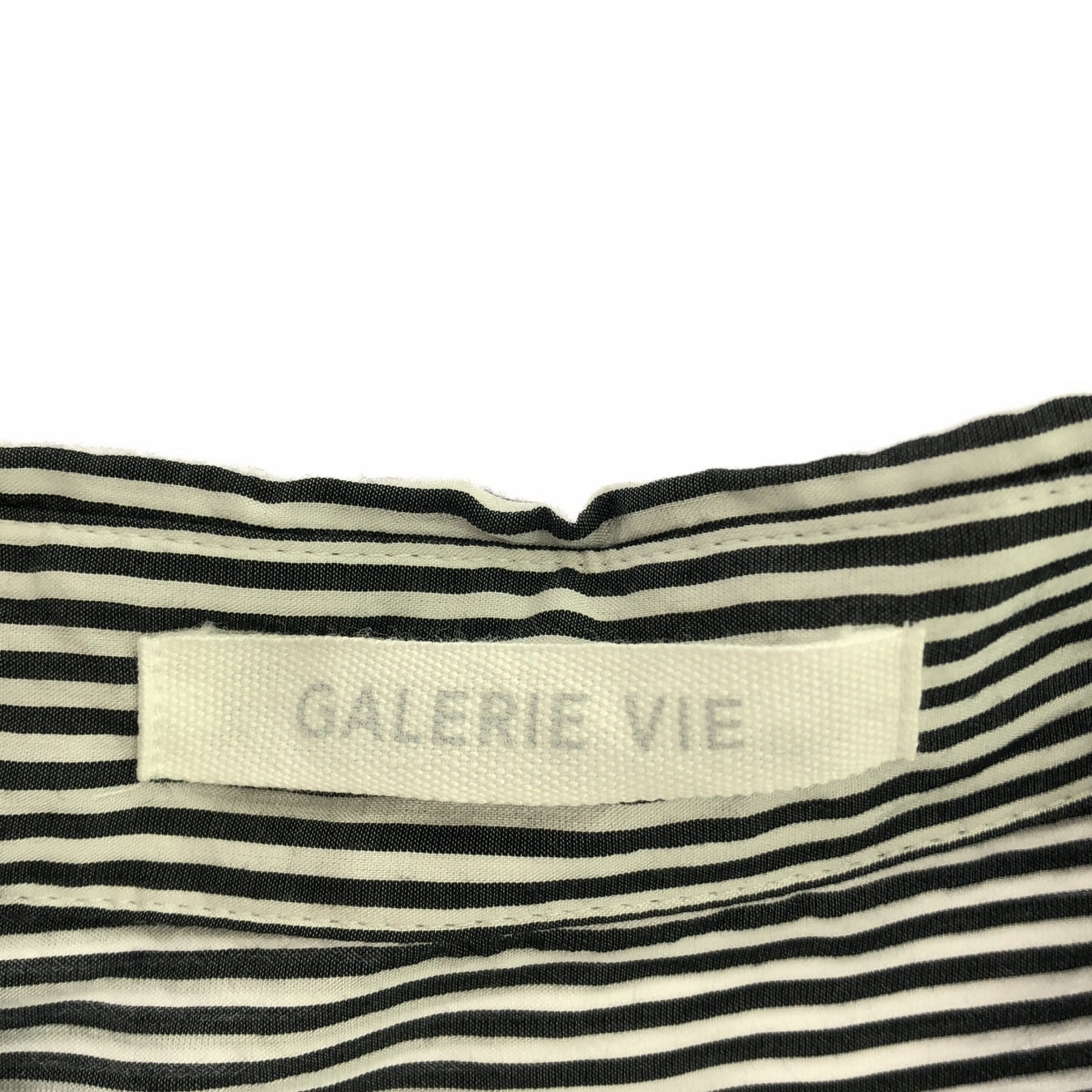 GALERIE VIE / ギャルリーヴィー | セルロースシルクブロード カラーシャツ | F | ブラック系 | レディース