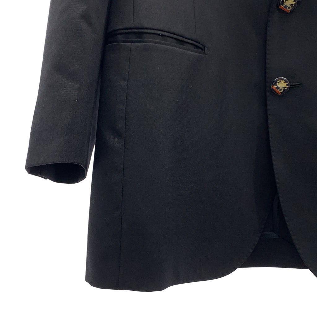 District UNITED ARROWS | 羊毛金屬紐扣雙排扣修身夾克 | 尺寸 46 | 男士