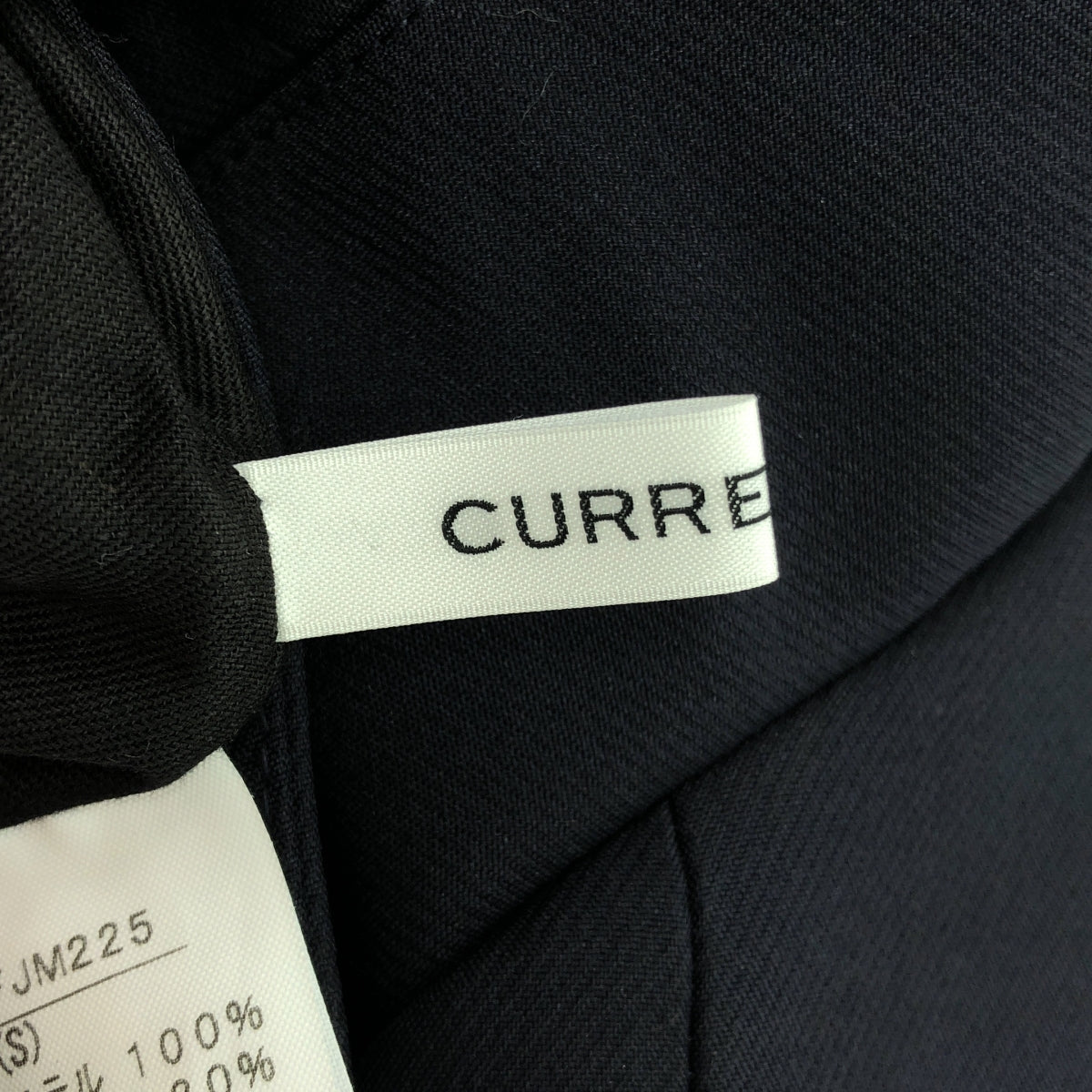 【美品】  CURRENTAGE / カレンテージ | ノーカラーリバーシブルブルゾン | 1(S) | ネイビー | レディース