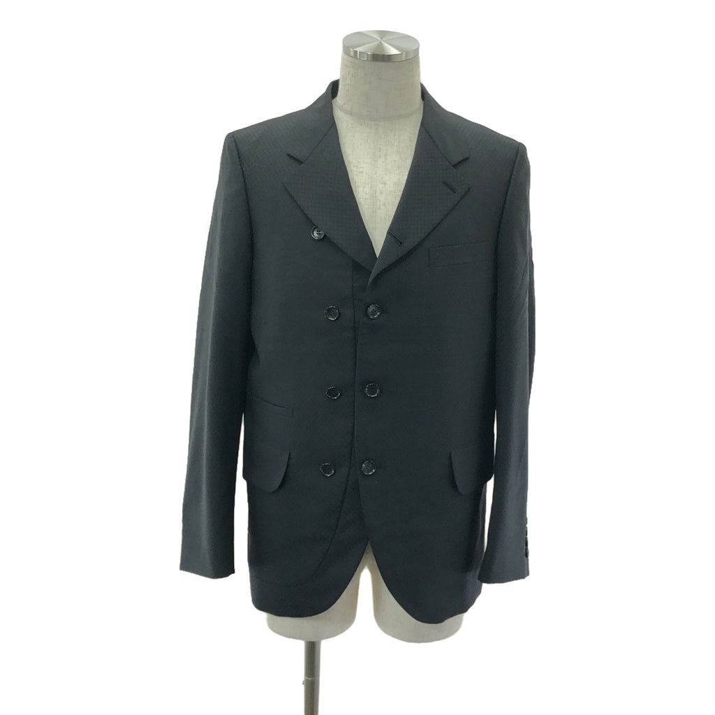[品相良好] COMME des GARCONS HOMME DEUX | 2024秋冬 |全身提花訂製外套 | S |黑色 |男士