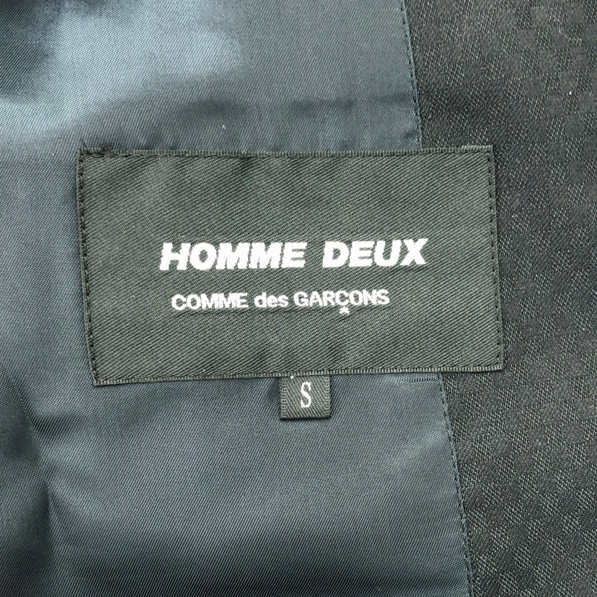 【美品】  COMME des GARCONS HOMME DEUX / コムデギャルソンオムドゥ | 2024AW | 総柄 ジャガード テーラードジャケット | S | ブラック | メンズ