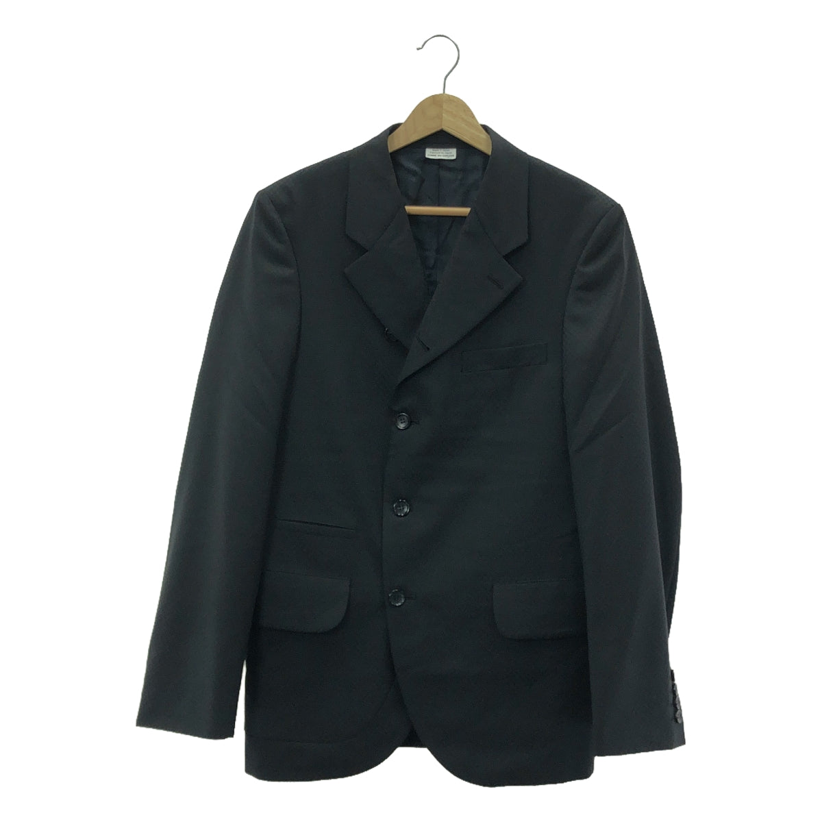 【美品】  COMME des GARCONS HOMME DEUX / コムデギャルソンオムドゥ | 2024AW | 総柄 ジャガード テーラードジャケット | S | ブラック | メンズ