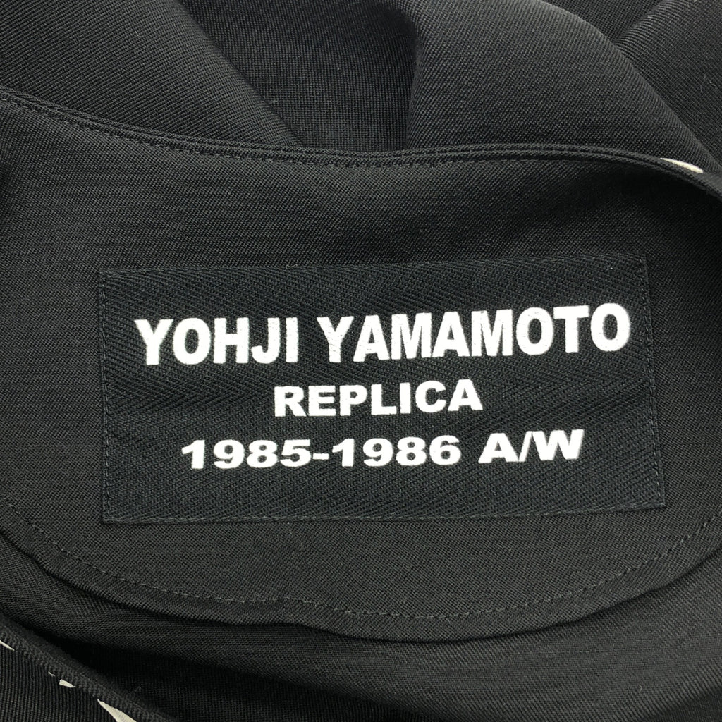 山本耀司男裝 | 2016 秋冬系列 | 復刻 1985-1986 秋冬系列 / 刺繡束腰襯衫 / 開衩套頭衫 | 2 |