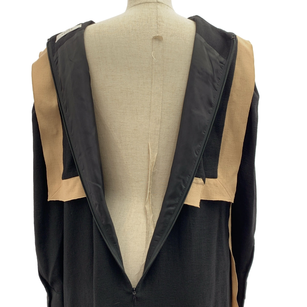 ADORE / 어도어 | 바이 컬러 라인 조젯 세일러 요크 드레스 원피스 / 안감 포함 | 36 |