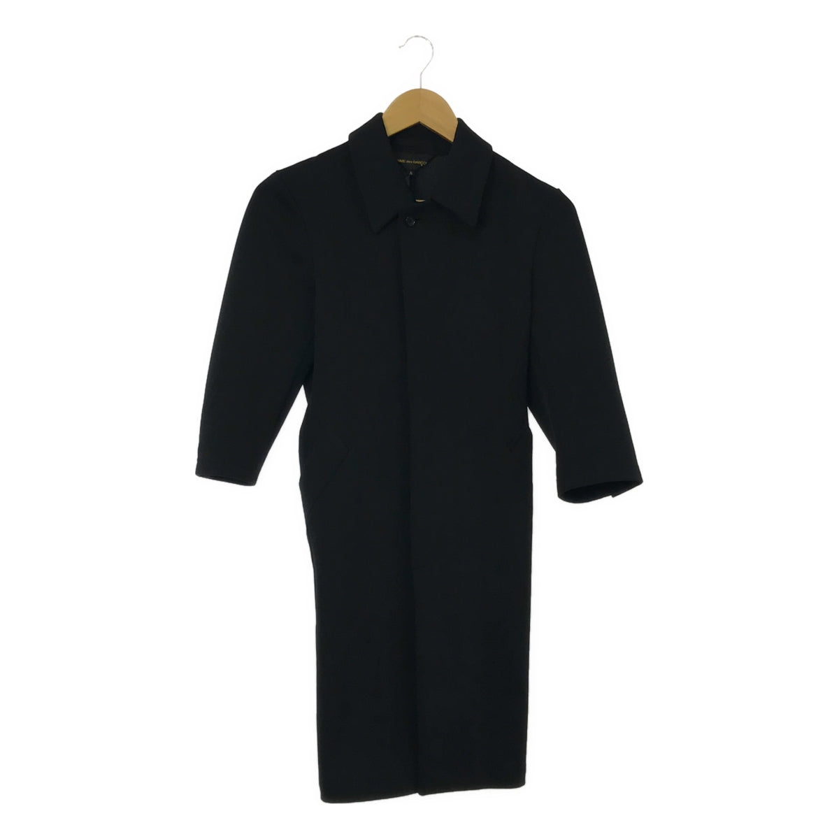 [Good Condition] COMME des GARCONS | 2009SS | Polyester inside-out fly front single coat | S | Black | Women's