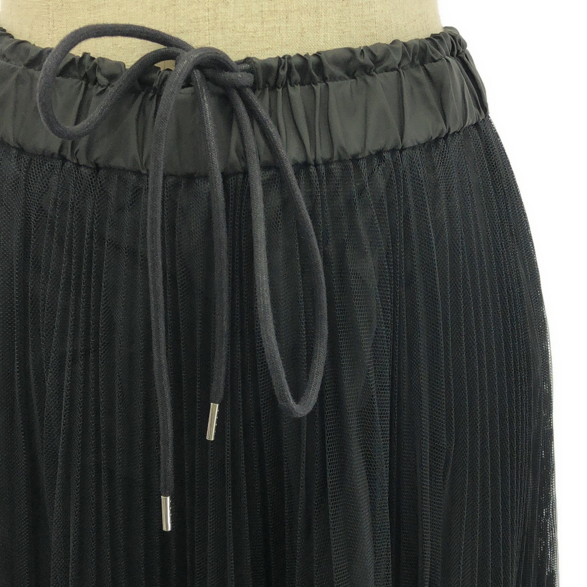 sacai | 蕾絲褶皺長裙 | 1 | 黑色 | 女款