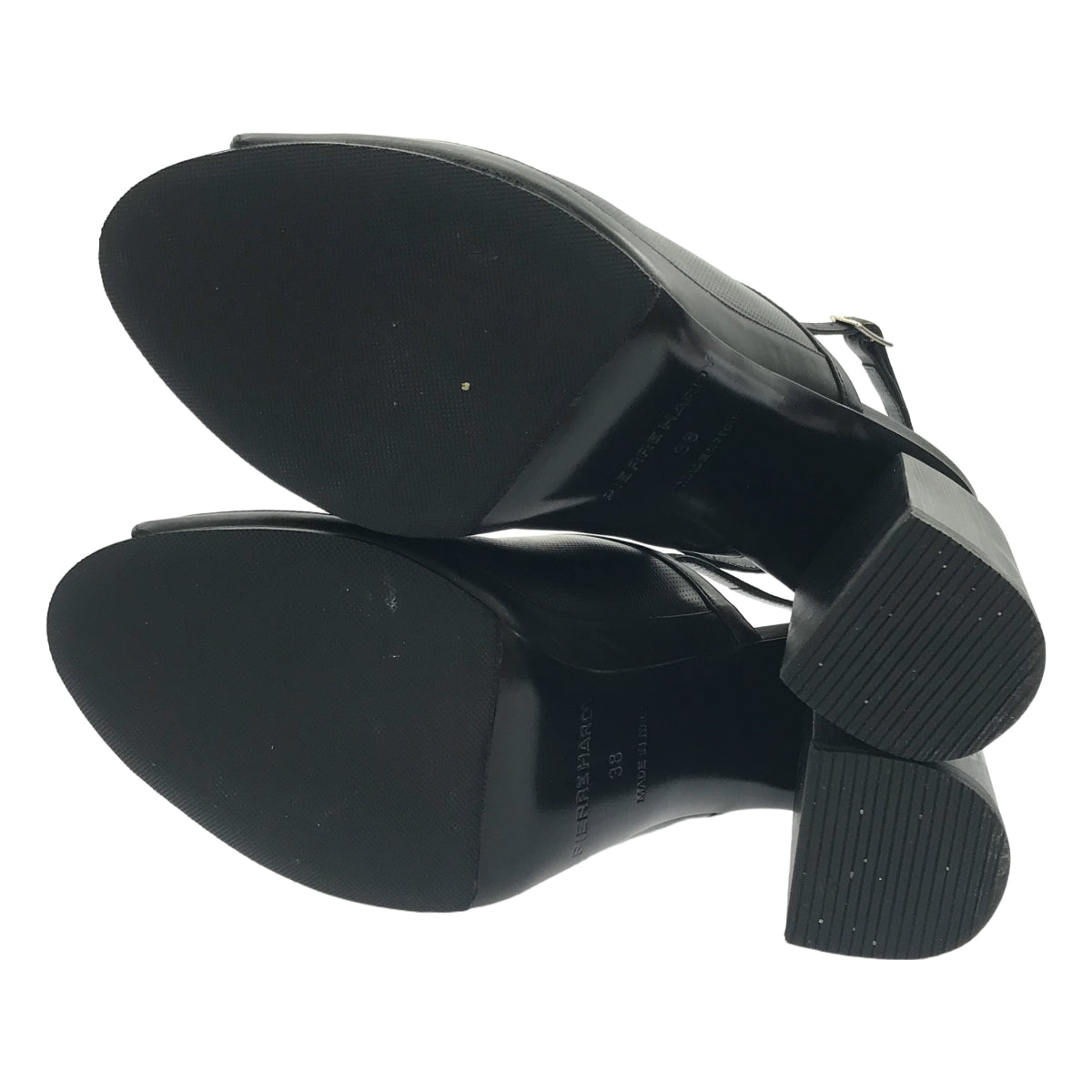 【미품】 PIERRE HARDY / 피에르 알디 | 힐 스트랩 샌들 | 38 | 블랙 | 여성