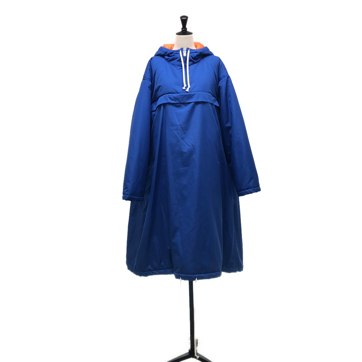 COMME des GARCONS SHIRT BOY / コムデギャルソンシャツボーイ | 中綿 バックロゴ オーバーシルエット ドローストリング アノラック フーディ | M | レディース