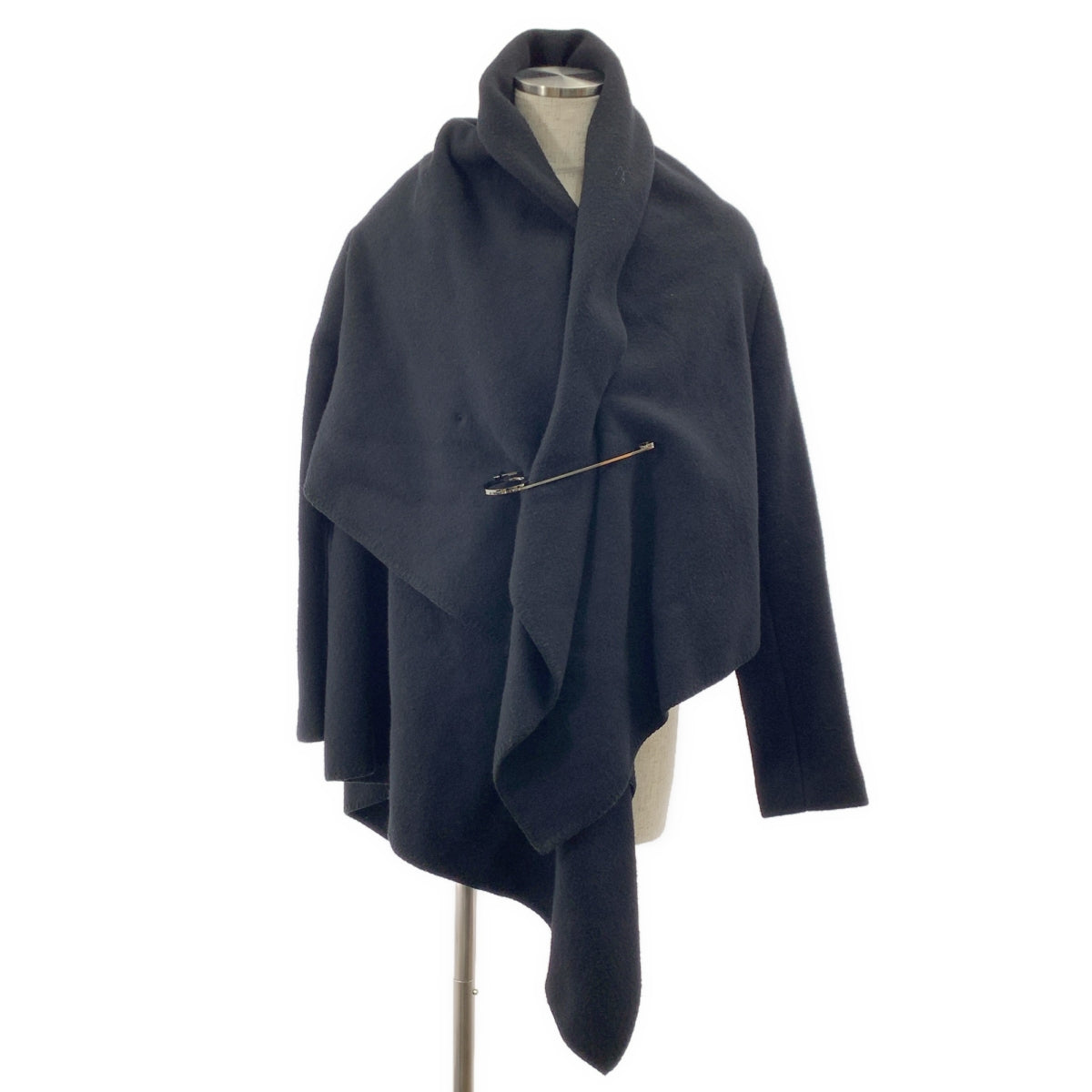 FUMITO GANRYU | 毛毯大衣 | 羊毛毛毯大衣 | 尺寸 2 | 黑色 | 男士