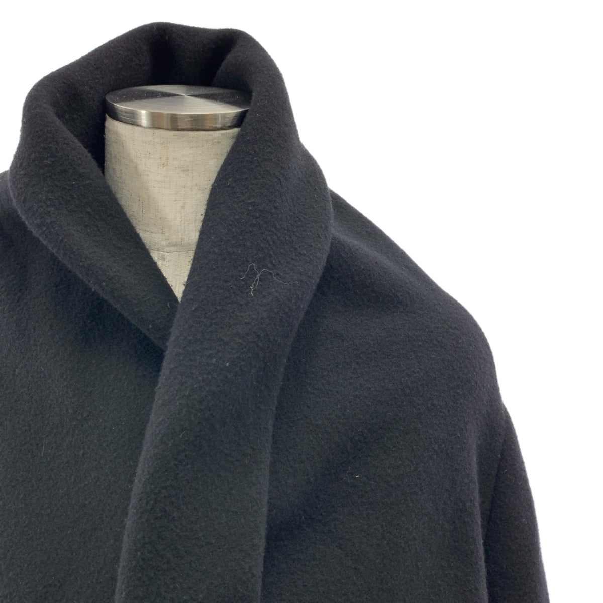 FUMITO GANRYU | 毛毯大衣 | 羊毛毛毯大衣 | 尺寸 2 | 黑色 | 男士