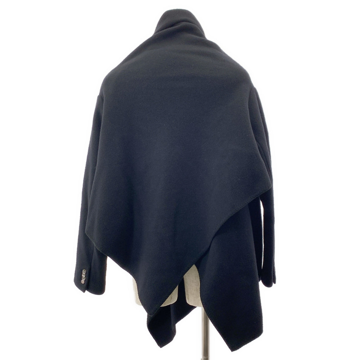 FUMITO GANRYU | 毛毯大衣 | 羊毛毛毯大衣 | 尺寸 2 | 黑色 | 男士