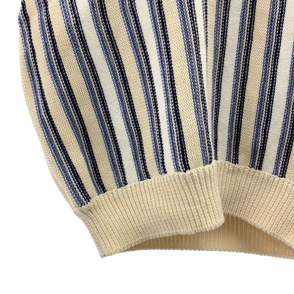 Y/PROJECT / 와이 프로젝트 | BRAIDED NECK KNIT TOP 브레이디드 넥 니트 | 36 | 베이지 / 블루 | 여성