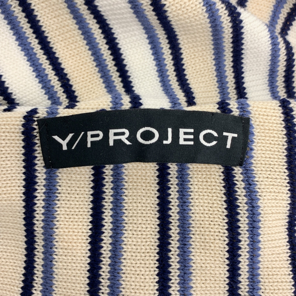 Y/PROJECT | 編織領針織上衣 | 36碼 | 米色/藍色 | 女款