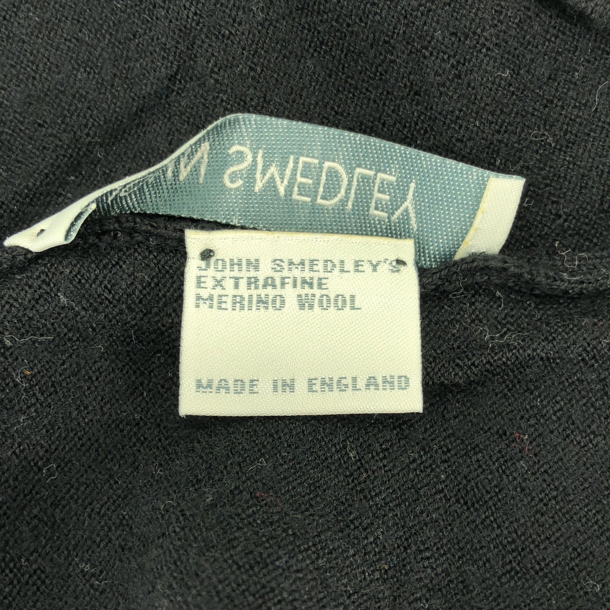 【美品】  JOHN SMEDLEY / ジョンスメドレー | ウール ハイゲージ タートルネック 半袖ニット | S | ブラック | レディース