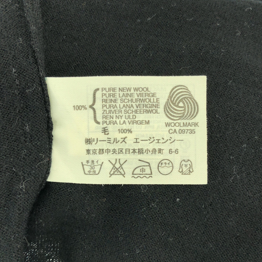 【美品】  JOHN SMEDLEY / ジョンスメドレー | ウール ハイゲージ タートルネック 半袖ニット | S | ブラック | レディース