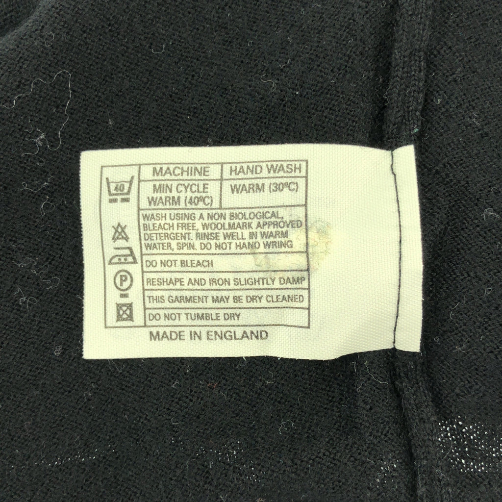 【美品】  JOHN SMEDLEY / ジョンスメドレー | ウール ハイゲージ タートルネック 半袖ニット | S | ブラック | レディース