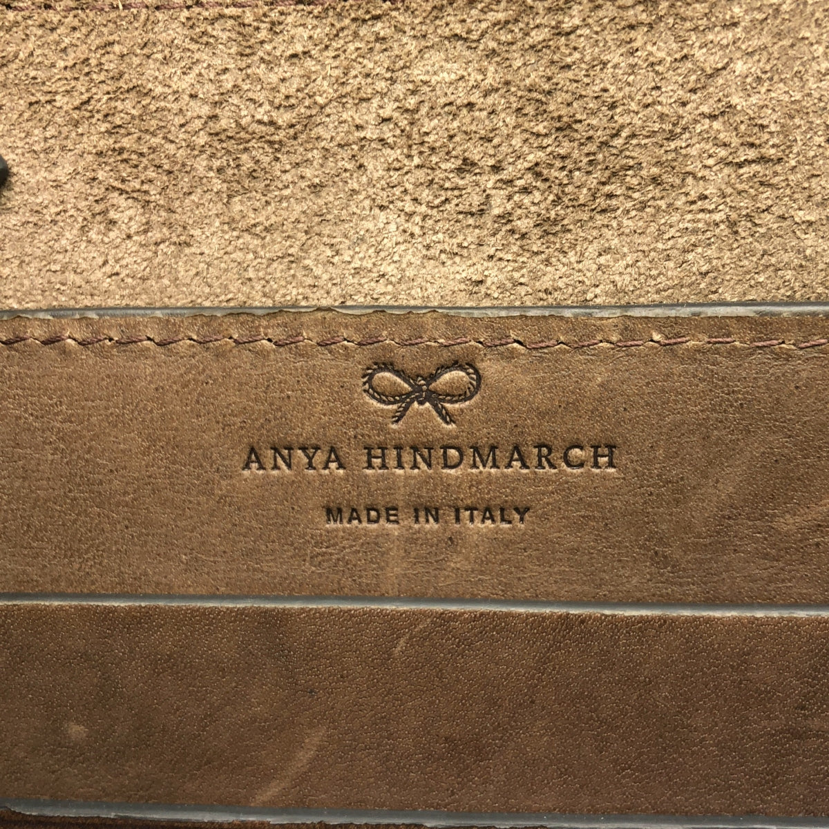 ANYA HINDMARCH / アニヤハインドマーチ | RETURN TO NATURE レザー クロスボディバッグ | ブラウン | レディース