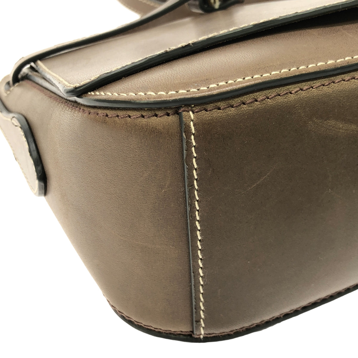 ANYA HINDMARCH / アニヤハインドマーチ | RETURN TO NATURE レザー クロスボディバッグ | ブラウン | レディース