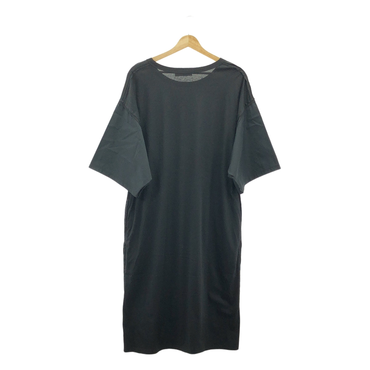 JIL SANDER / ジルサンダー | コットン 袖切替 ボリューム ワンピース | M | ブラック | レディース
