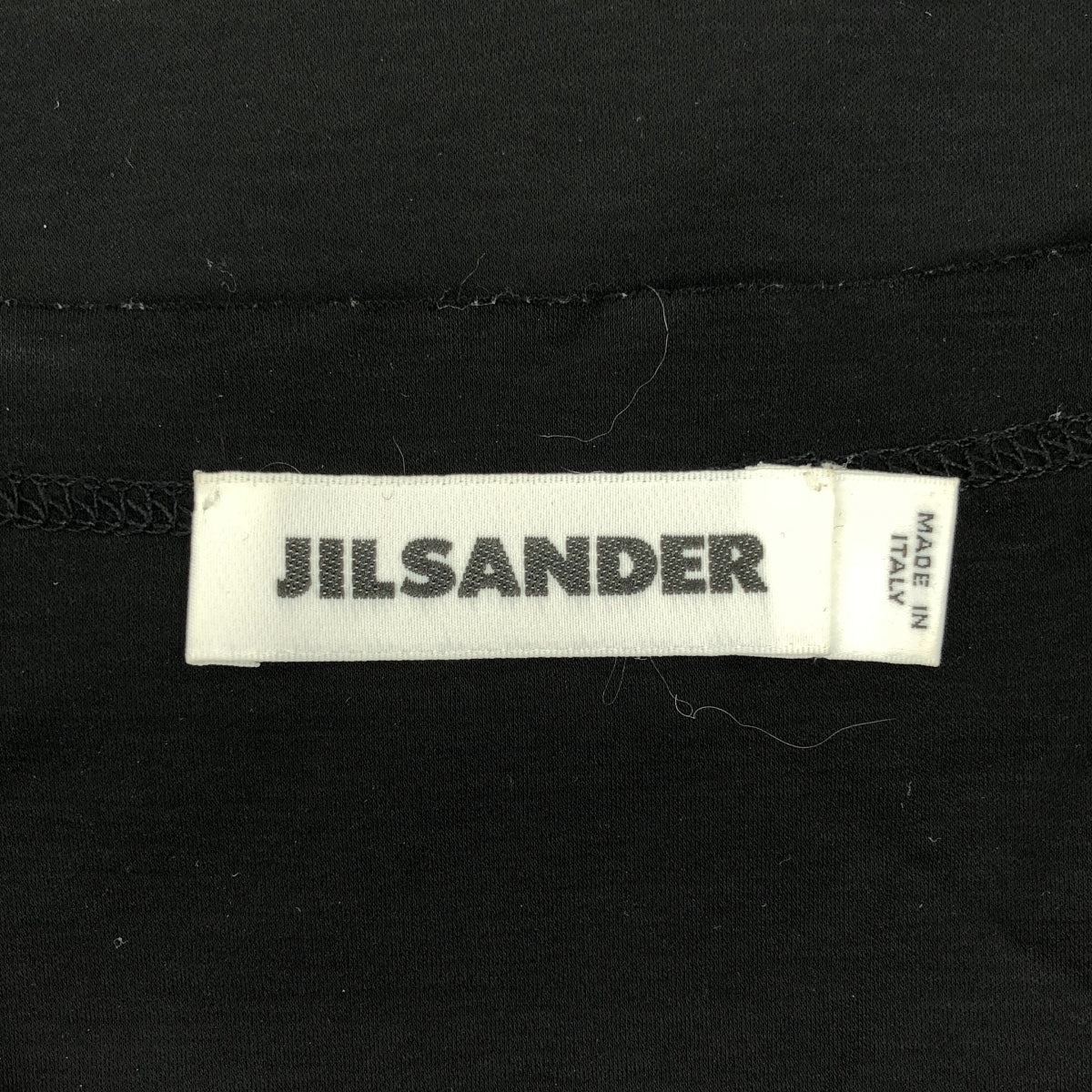 JIL SANDER / ジルサンダー | コットン 袖切替 ボリューム ワンピース | M | ブラック | レディース