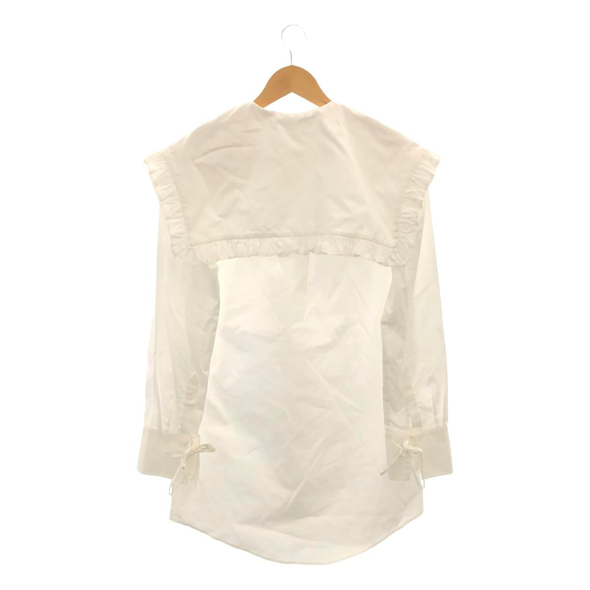 Cecilie Bahnsen | Ruffled Sailor Collar Blouse | UK8 | White | Women's