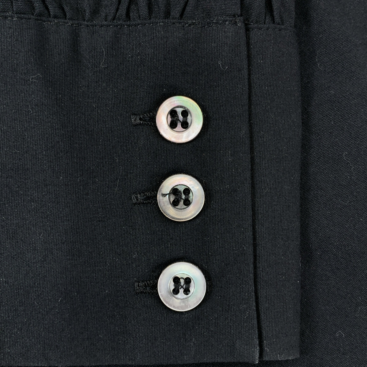 antonio marras / アントニオ マラス | カットオフカラー ギャザースリーブ フライフロント シャツ ブラウス | 44 | レディース