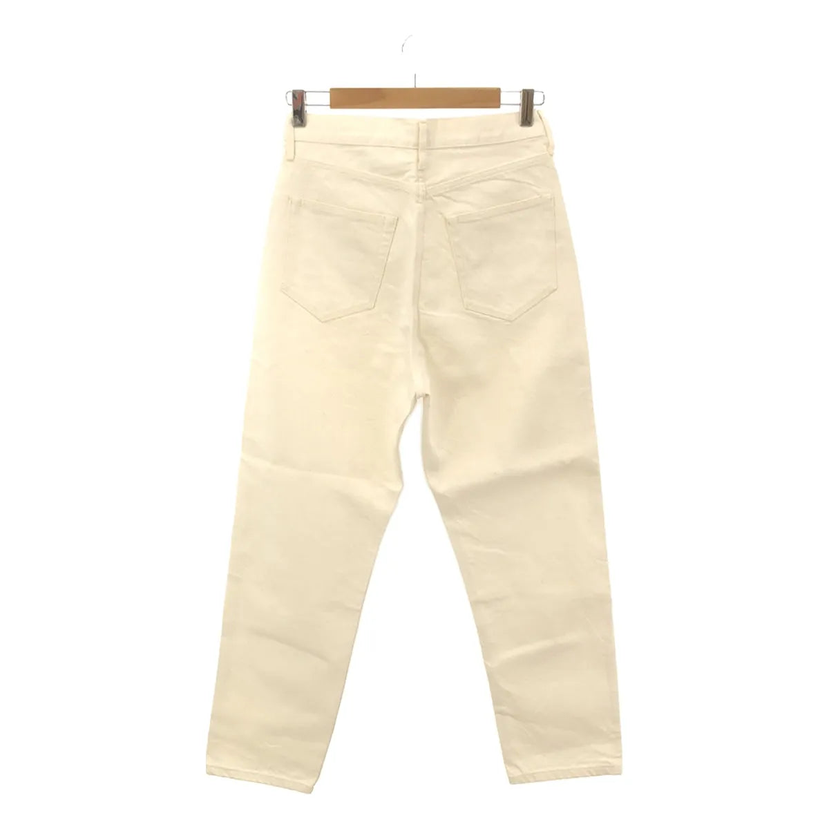 【新品】  YLEVE / イレーヴ | コットン 5P ハイウエスト デニムパンツ | 2 | 生成り | レディース