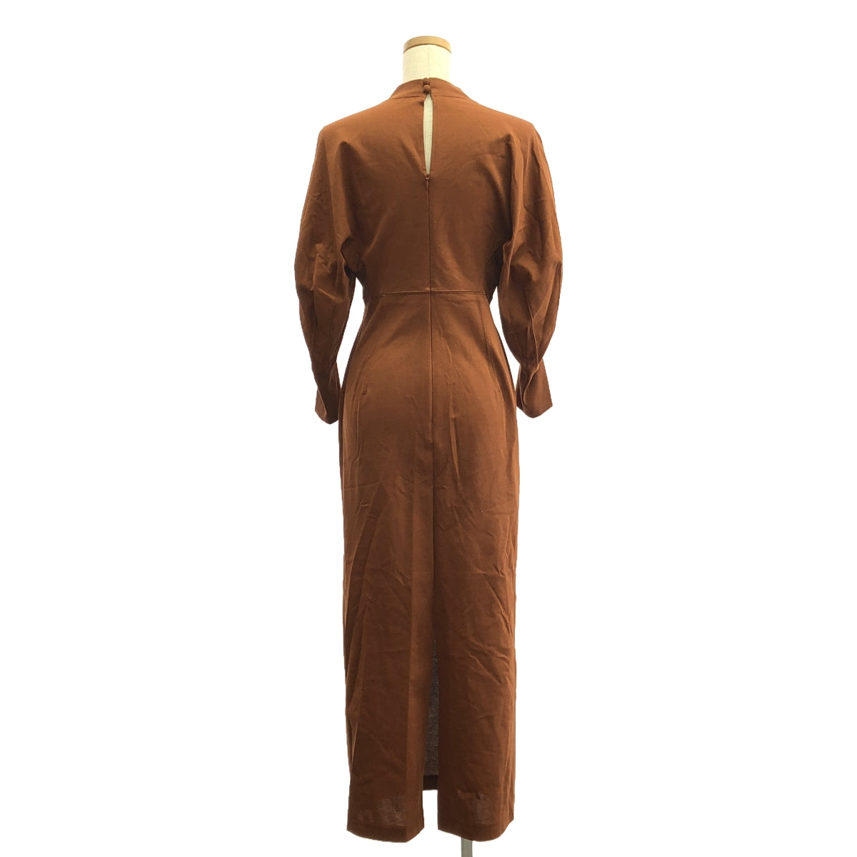 Mame Kurogouchi | 2023AW | Cotton Jersey Dress | 1 | Brown | Women's