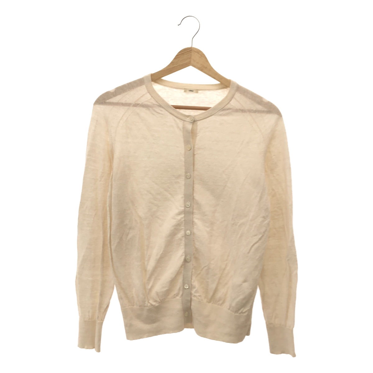 IENA | 2023SS | Linen crew neck cardigan | F | Off-white | Women's