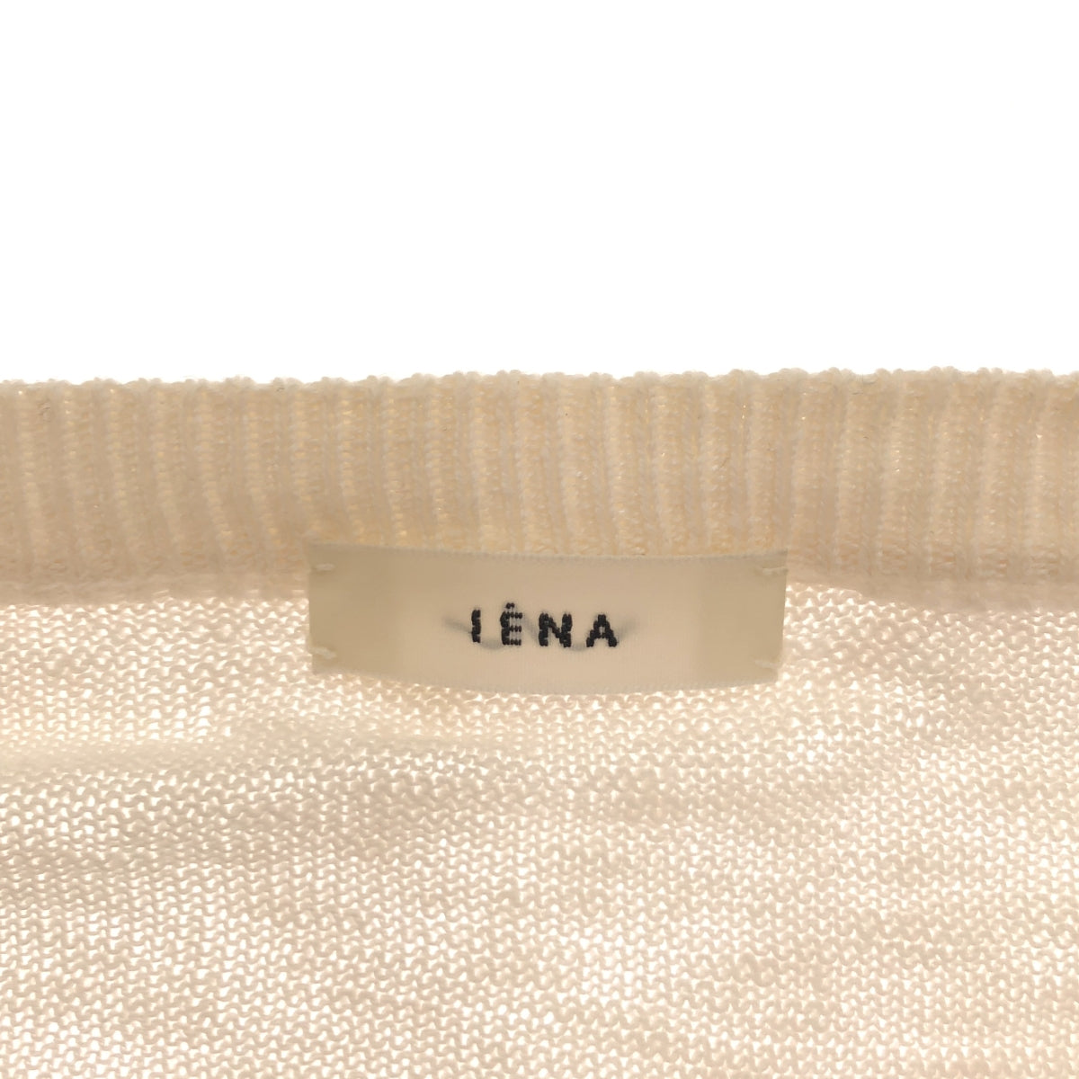 IENA | 2023SS | Linen crew neck cardigan | F | Off-white | Women's