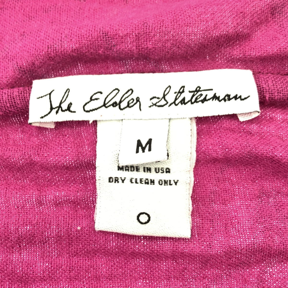 The Elder Statesman | All-over print gauze open collar shirt | M | Pink | Men's