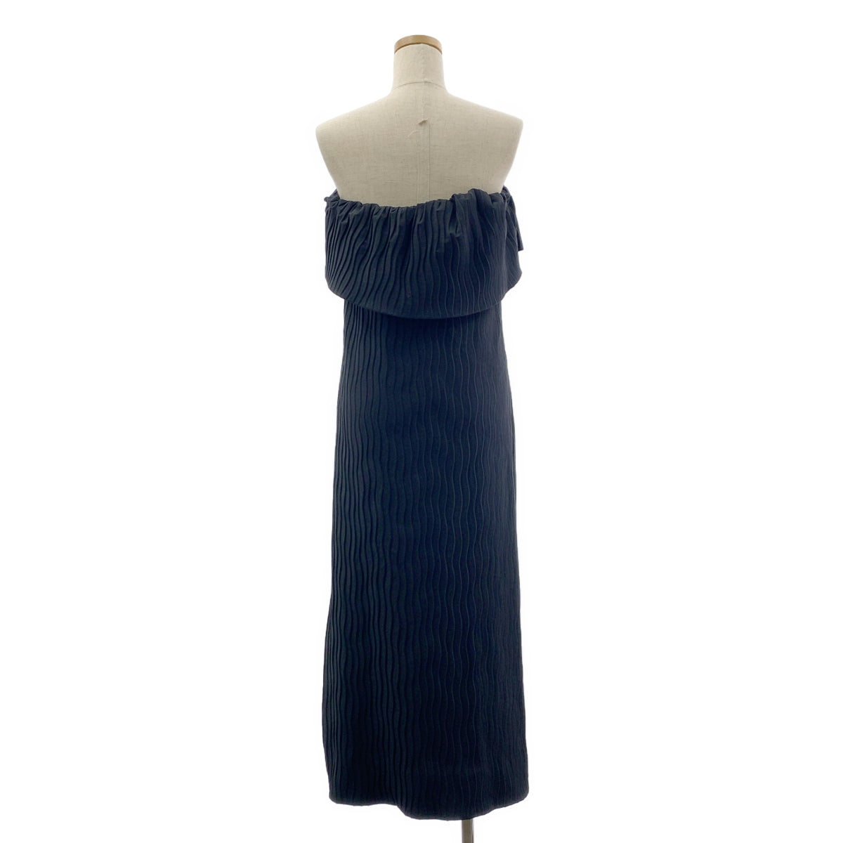 Mame Kurogouchi / マメクロゴウチ | 2025SS | Wave Pleats Baretop Dress / ベアトップドレス ワンピース | 1 | レディース