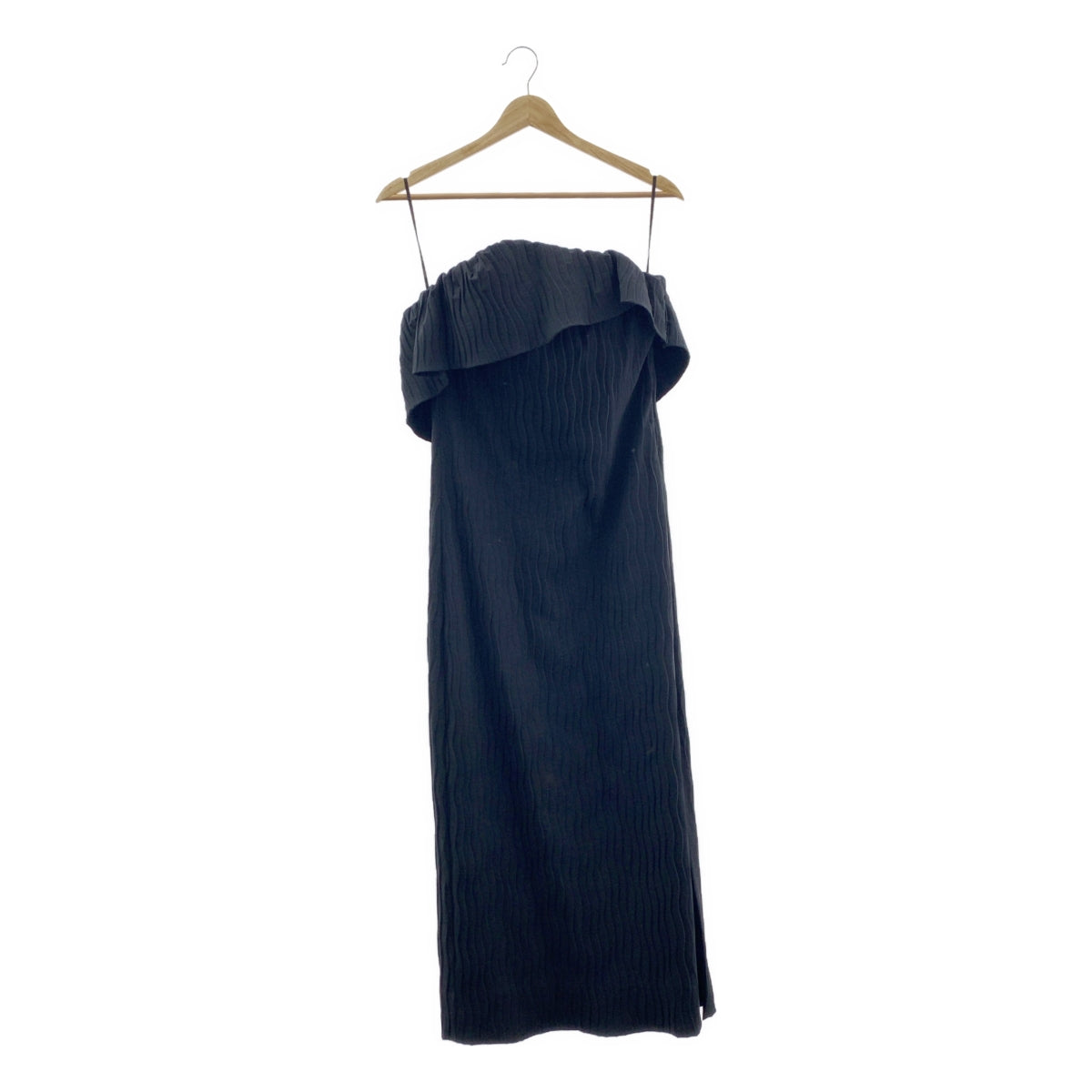 Mame Kurogouchi / マメクロゴウチ | 2025SS | Wave Pleats Baretop Dress / ベアトップドレス ワンピース | 1 | レディース